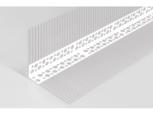 Γωνιόκρανο τσιμεντοσανίδας PVC με αντιαλκαλικό πλέγμα